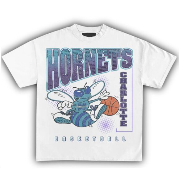 Charlotte Hornets Vintage Graphic T-Shirt, 2XL/XXL - Picture 1 of 5